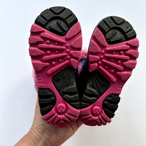 Kamik Pink Navy Black Snow Gypsy Girls Winter Boot Size 11T - Picture 7 of 7